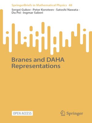 cover image of Branes and DAHA Representations